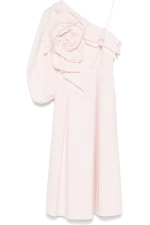 Dorothee Schumacher Abito midi asimmetrico in popeline