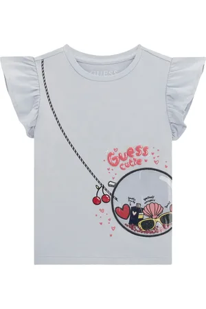 Guess T-shirt in cotone con ruches
