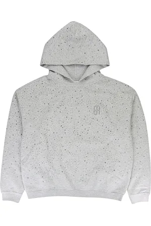 BIRTH OF ROYAL CHILD Felpa Starry Sky Diamond grigia con cappuccio