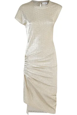 Paco rabanne Abito midi con arricciatura