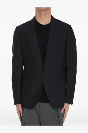 LARDINI Blazer monopetto in seta