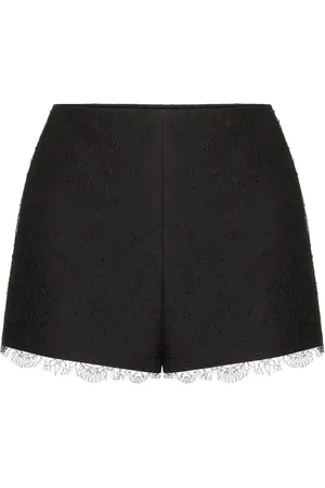 VALENTINO GARAVANI Shorts corti con dettaglio in pizzo