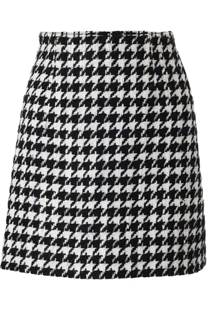 Carolina Herrera Minigonna con motivo pied-de-poule