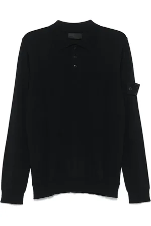 Stone Island Polo con applicazione Compass