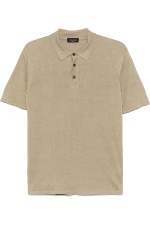 Roberto Collina Polo leggera in lino
