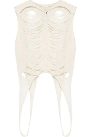 Rick Owens Canotta con effetto vissuto