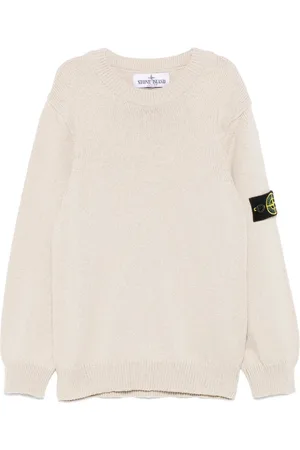 Stone Island Felpa con applicazione Compass