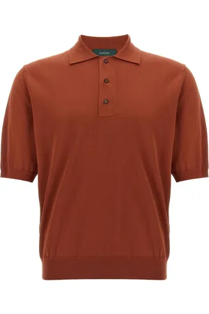 ZANONE Polo in cotone con ricamo logo