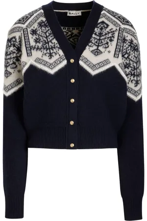 Bally Cardigan a fiori crop