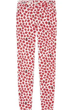 VERSACE Jeans skinny Strawberry Garden Medusa 