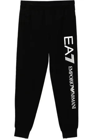EA7 Pantaloni sportivi in cotone con stampa