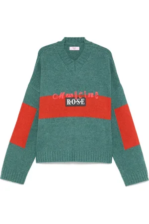 MARTINE ROSE Maglione con scollo a V