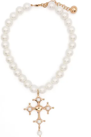 BLUMARINE Choker con pendente a croce