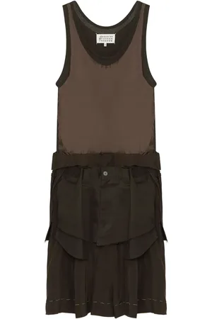 Maison Margiela Abito midi in popeline