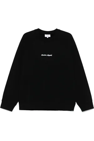 Maison Kitsuné Felpa con logo ricamato