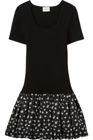 Claudie Pierlot Abito corto con inserti in pizzo