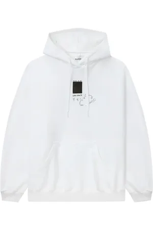 DOUBLET Felpa in cotone con cappuccio