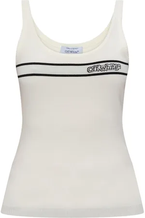 OFF-WHITE Top in maglia con intarsio