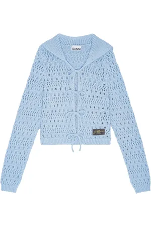 Ganni Cardigan in maglia traforata