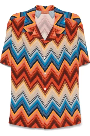 Missoni Camicia con tasca e motivo a zigzag
