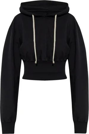 Rick Owens Felpa in jersey con cappuccio