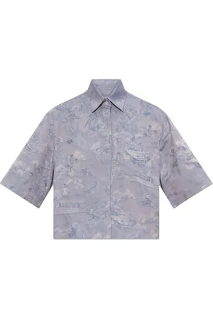 OFF-WHITE Camicia crop in cotone con stampa