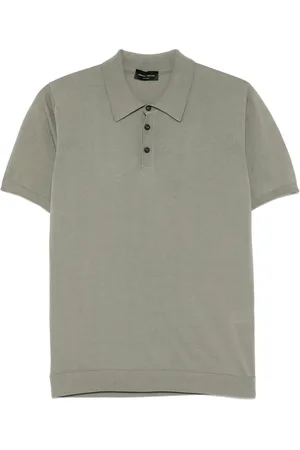 Roberto Collina Polo in cotone con ricamo logo