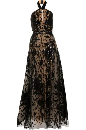 Elie saab Abito da sera con ricamo