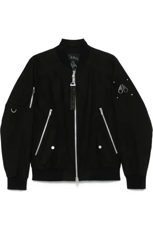 Moose Knuckles Bomber con placca logo