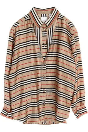Burberry Blusa in seta a strati anni 2000