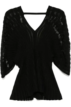 Elie saab Blusa con lavorazione a maglia