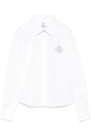 Casablanca Camicia con ricamo monogramma