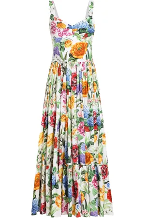 Dolce & Gabbana Abito lungo a fiori