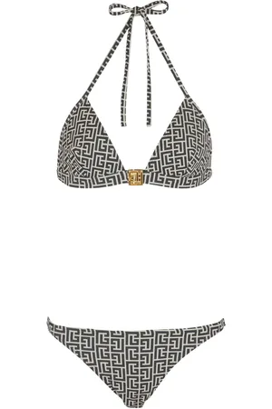 Balmain Bikini con motivo jacquard