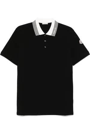 Moncler Polo in piqué con ricamo