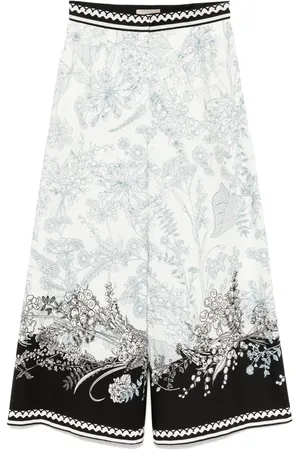 Elie saab Pantaloni in cotone con stampa