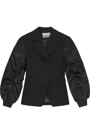 Ganni Blazer con maniche a contrasto
