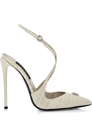 Philipp Plein Pumps con stampa Crocco e design a incrocio