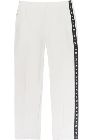 Purple Brand Pantaloni sportivi Cream con monogramma