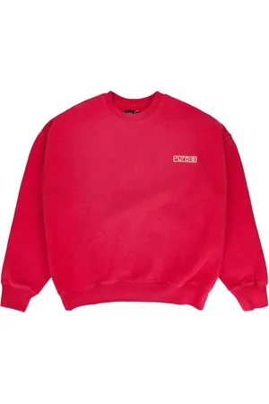 Purple Brand Felpa HWT "Red" in pile con cappuccio