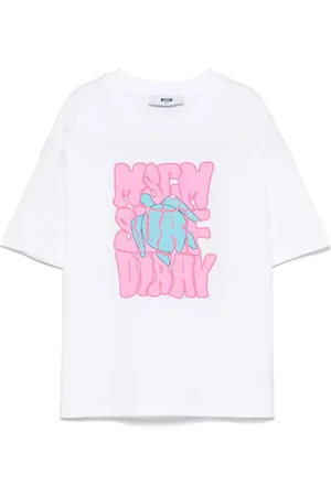 Msgm T-shirt con logo goffrato