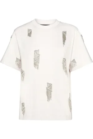 Philipp Plein T-shirt con frange