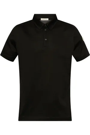Moncler Polo in cotone con ricamo logo