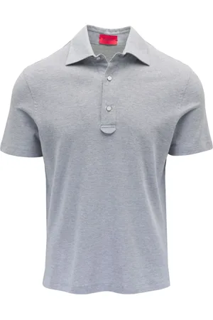 ISAIA Polo in cotone con ricamo logo