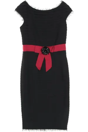 CHANEL Abito midi con spilla Camellia 1986-1988