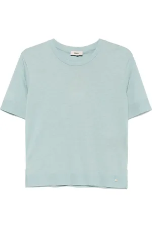 HERNO T-shirt in maglia fine