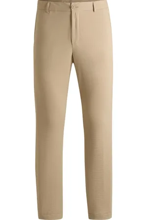 HUGO BOSS Pantaloni dritti in seersucker