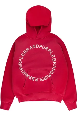 Purple Brand Felpa HWT con cappuccio "Red" in pile