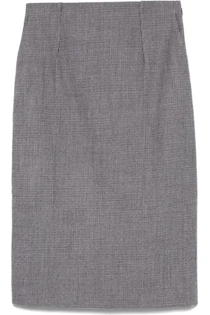 Fendi Gonna midi in pied-de-poule
