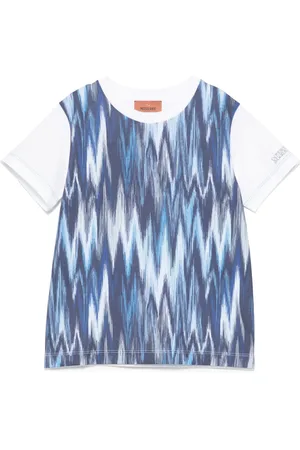 Missoni T-shirt con motivo a zigzag